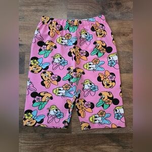 Disney Girl's Minnie Mouse Daisy Duck Pink Character Biker Shorts Size 7-8